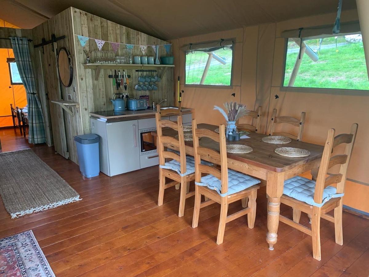 Mountain View Safari Tent With Hot Tub In The Heart Of Snowdonia 돌겔라우 외부 사진