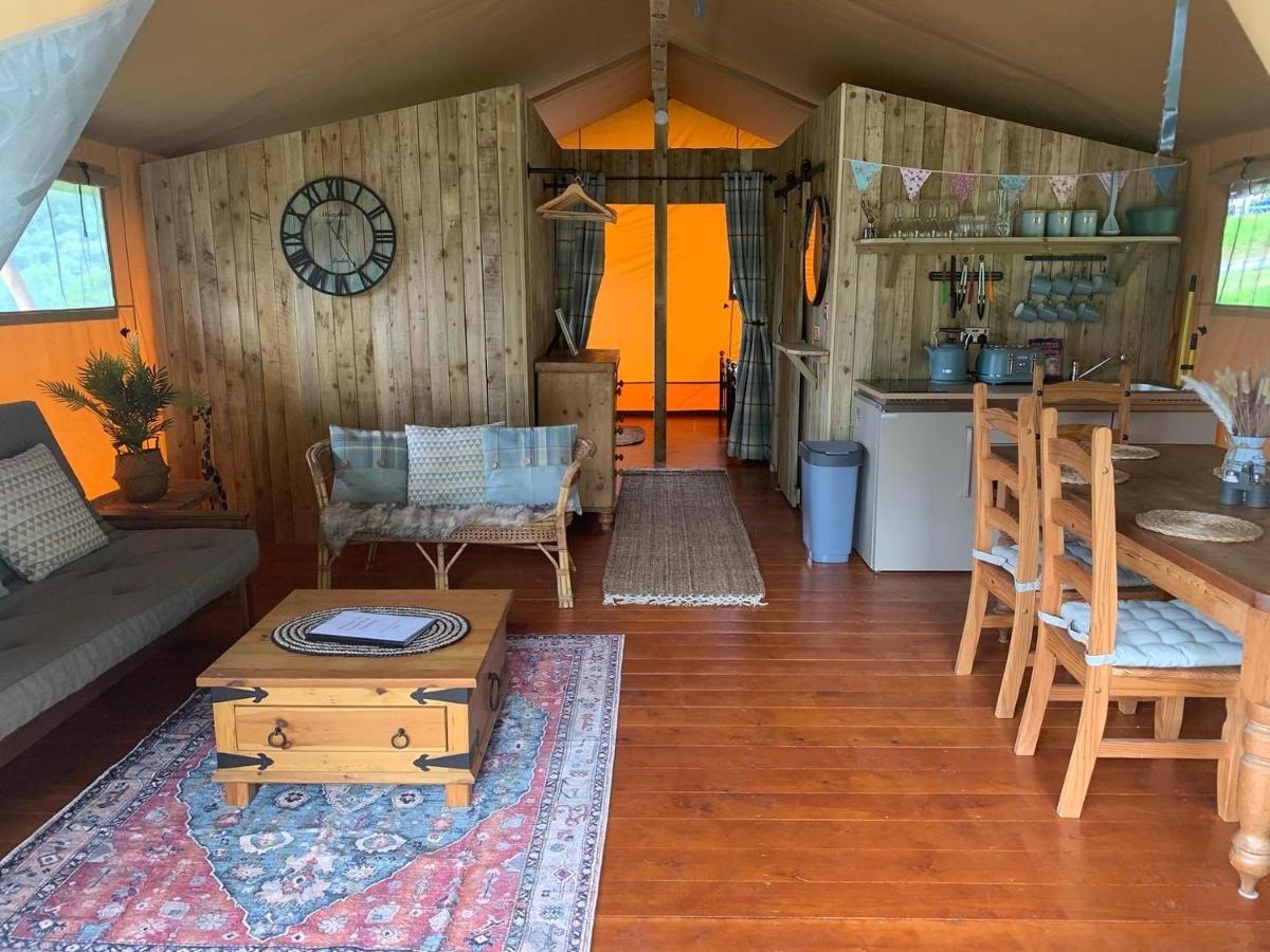 Mountain View Safari Tent With Hot Tub In The Heart Of Snowdonia 돌겔라우 외부 사진